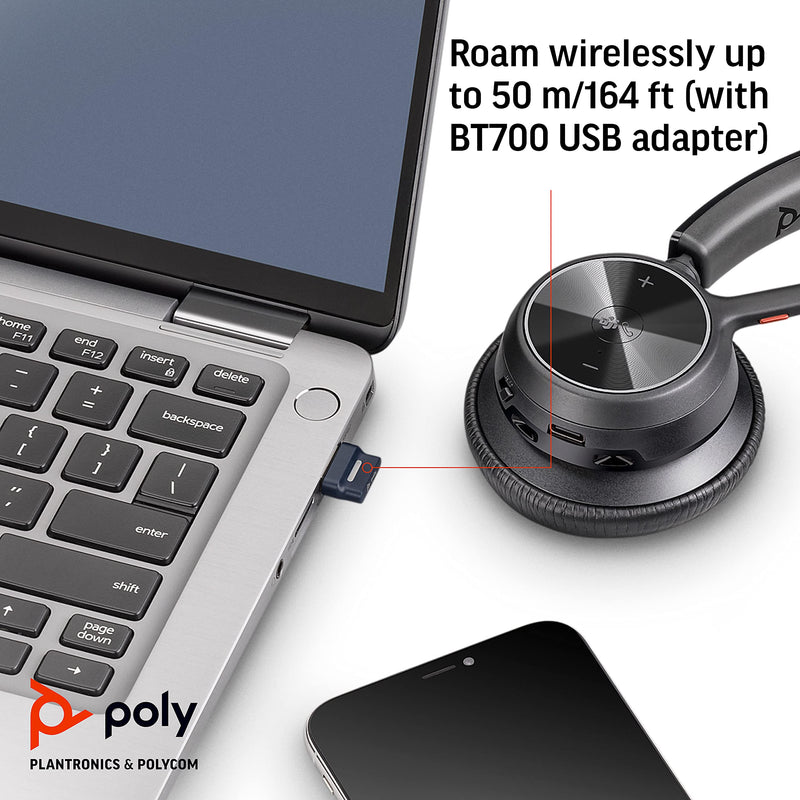 Poly Voyager 4310 UC Wireless Headset with Charge Stand USB C Teams Version