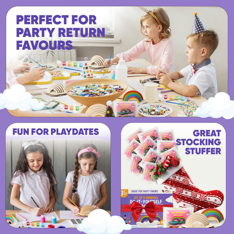 Crafty Happitoys Rainbow Painting Set Party Favors Stocking Stuffers & Prizes