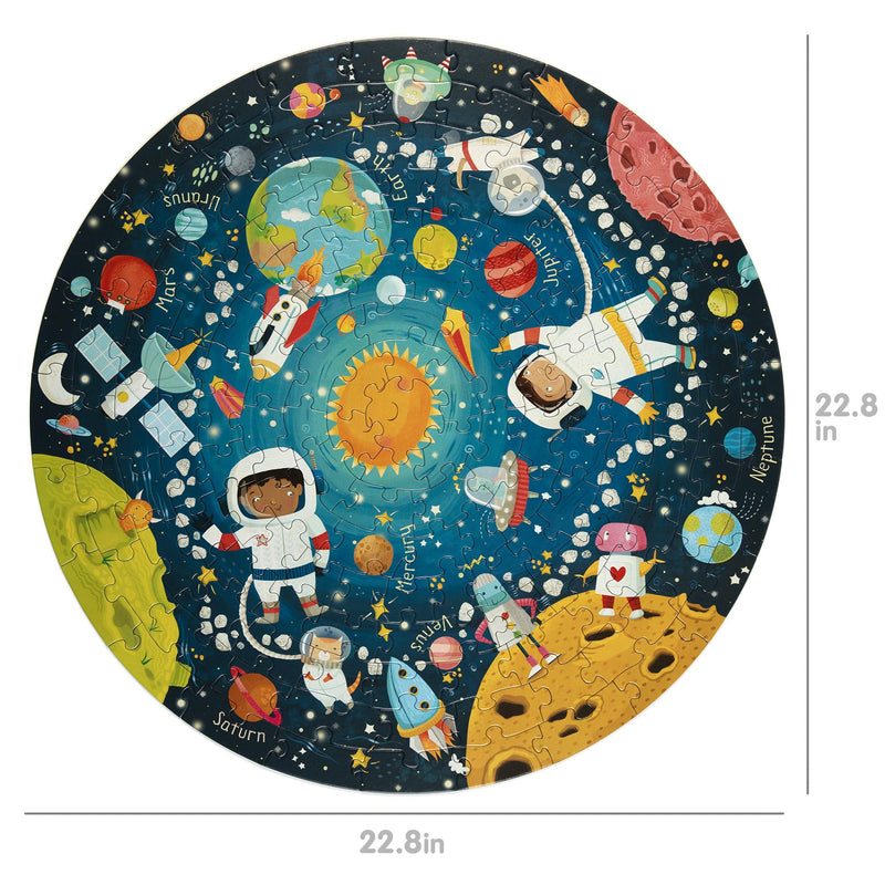 Boppi 150-Piece Space Jigsaw Puzzle for Children | Eco-Friendly 58cm Diameter