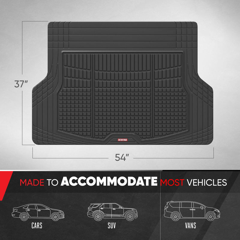 Motor Trend FlexTough Cargo Trunk Liner Mat - Black