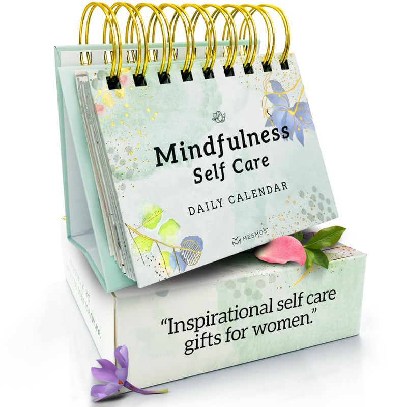 366 Days Daily Mindfulness Flip Calendar for Women Self Care Desk Accessory