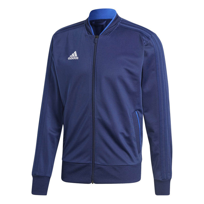 Adidas Men's Condivo 18 Polyester Jacket Dark Blue & White XLarge