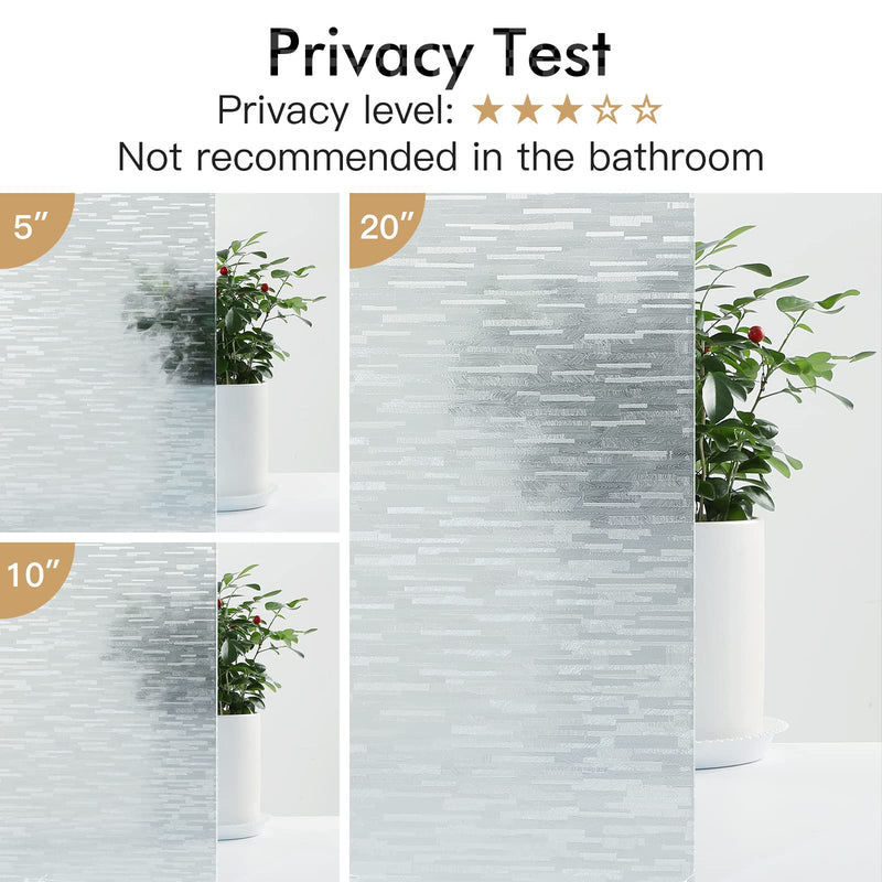 Frosted Glass Window Film Heat Blocking 23.6" x 78.7"