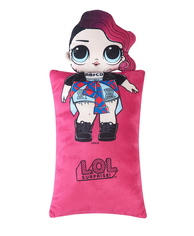 Lol Surprise Sleeping Bag With Coordinating Figural Pillow Ages 3 Plus 46X26