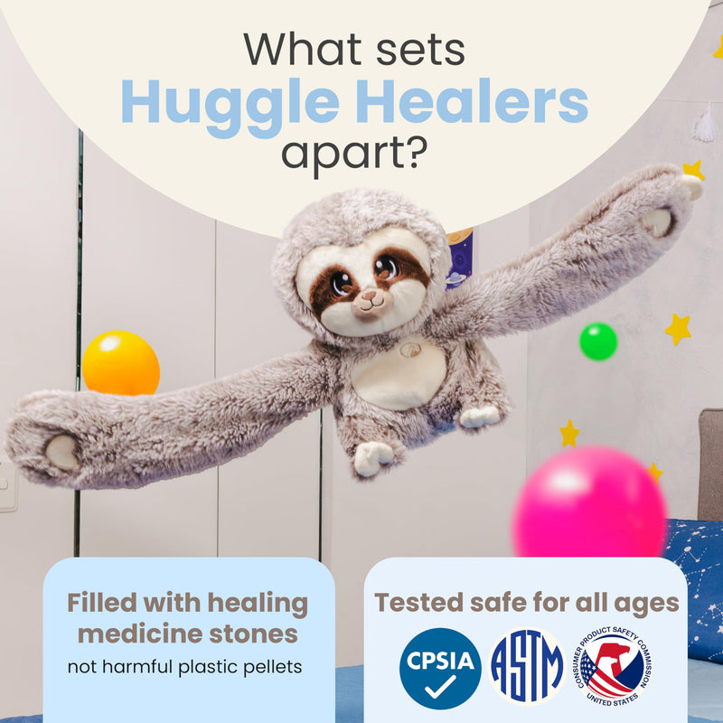 Huggle Healers Sloth Weighted Stuffed Animals for Kids Teens Plush Toys