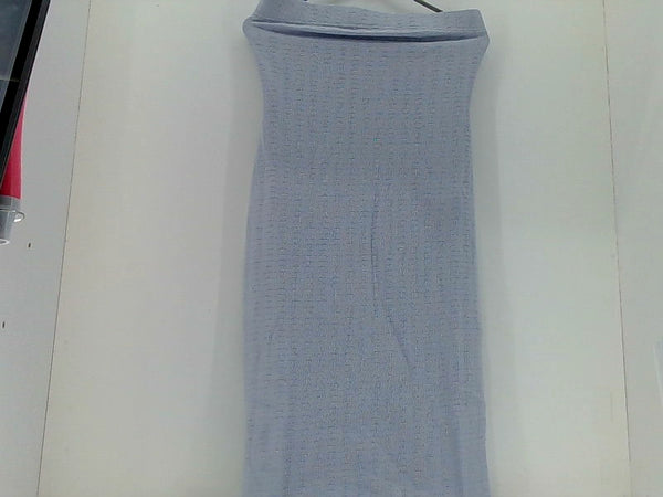 Women's Light Blue Stretch Strap Pull On Skirt Medium