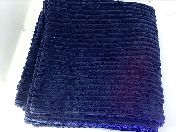 Ivory Boro Color Navy Blue Size 2 Pieces Blanket