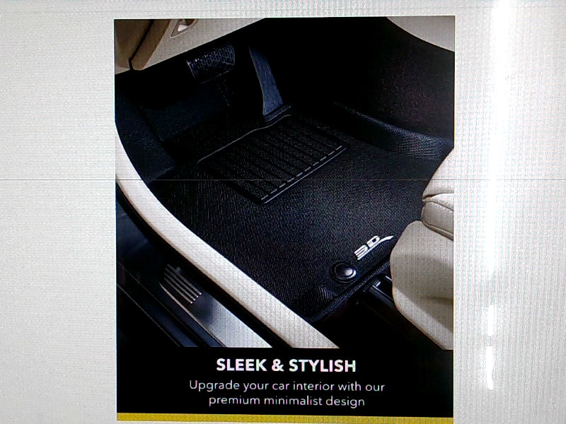 Custom Fit Kagu Floor Mat Set for Tesla Model 3 2018 to 2019 Black