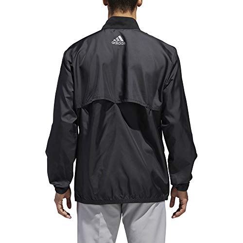 Adidas Golf Club Full Zip Wind Jacket Black Size Large