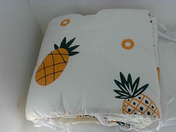 Pineapple Print Baby Crib Bumper Safe Nursery Bedding