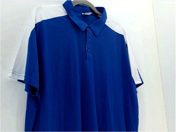 Augusta Sportswear Womens Polo Regular Tops Color Blue & White Size XXLarge