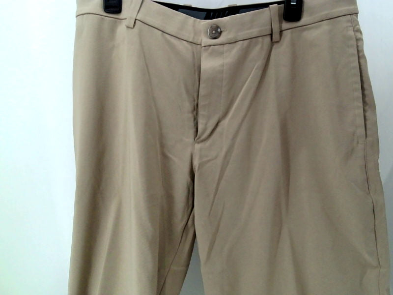 Nike Mens Flex Core Pants Regular Zipper Dress Pants Size Large Khaki