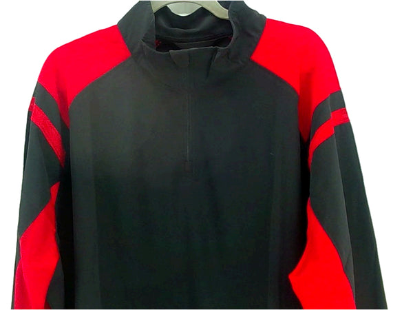 Augusta Sportswear Mens Fleece Sweater Black Red Size XX-Large