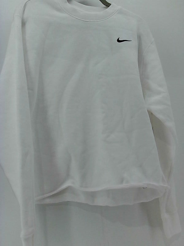 Nike Women's Sportswear White Hoodie - Medium