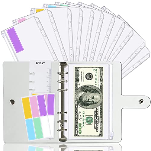 Clear A6 Binder Cover and 12 Clear Budget Envelopes