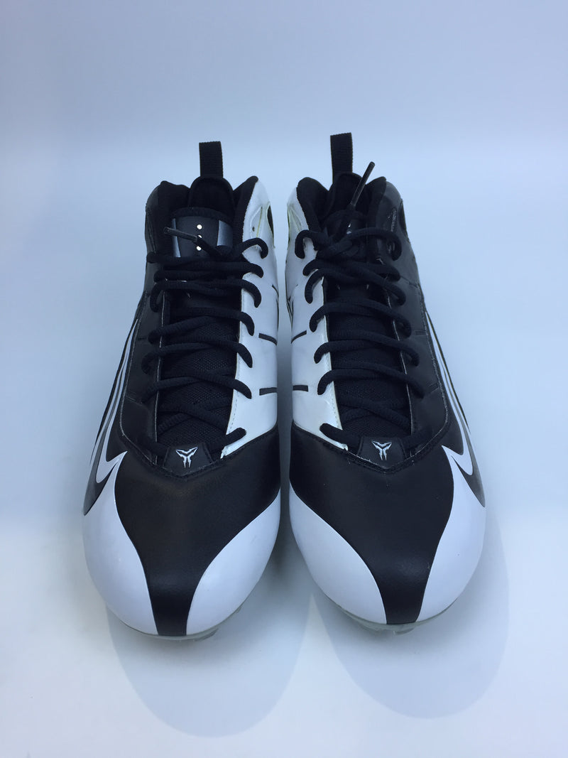 Nike Men Super Speed Sport Cleats Black White Size 14 Pair of Shoes