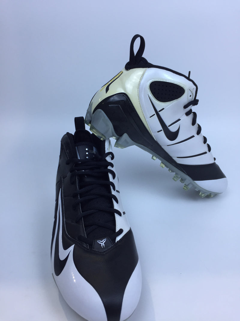 Nike Men Super Speed Sport Cleats Black White Size 14 Pair of Shoes