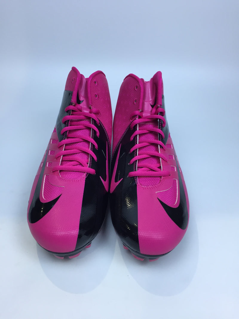 Nike Men Vapor Pro Pink Black Size 14 Sport Cleat Pair of Shoes