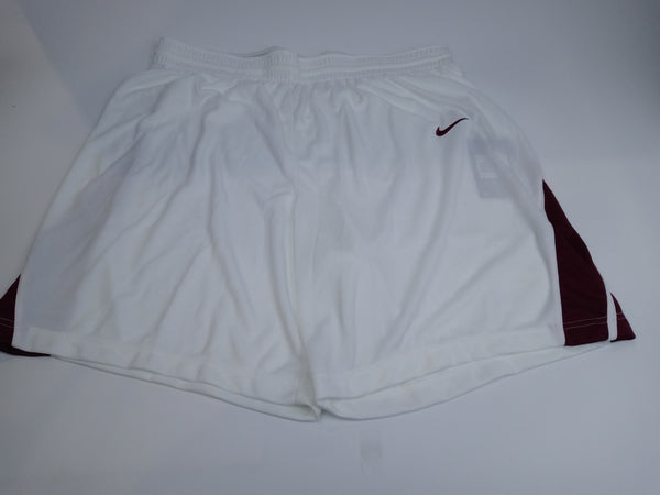 Nike Men's Size 2xl White Maroon basketball Shorts