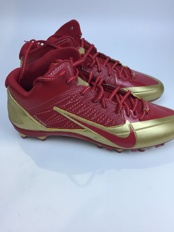 Nike Men Alpha Pro 4 Soccer Red Gold Size 13.5 Pair of Shoes