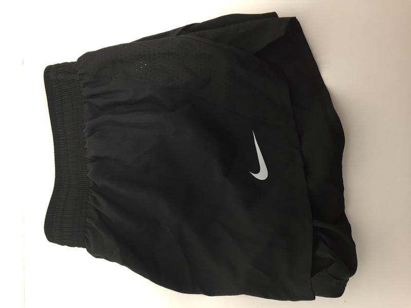 NIKE Women's 10K Running Shorts Black Wolf Large