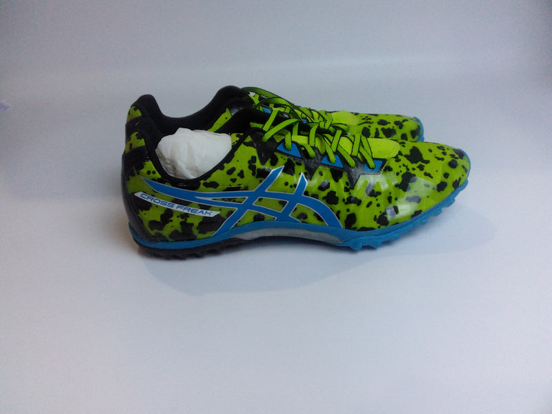 ASICS Men's Freak 2 Cross-Country Running Shoe  color lime/turquoise/black size 12.5