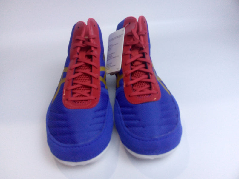 ASICS Men's JB Elite V2.0 Wrestling Shoe Color: Jet Blue/Olympic Gold/Red SIZE 11