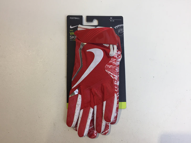 NIKE VAPOR JET 4.0 SKILL GLOVE Magnigrip Adult Football Gloves Red White-M