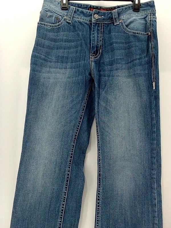 Men's Relaxed Fit Denim Jeans, Medium Vintage Wash, Size 33