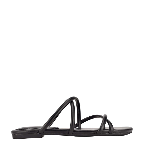 Beva Flat Slide Sandals Color black Size 7.5 Pair of Shoes