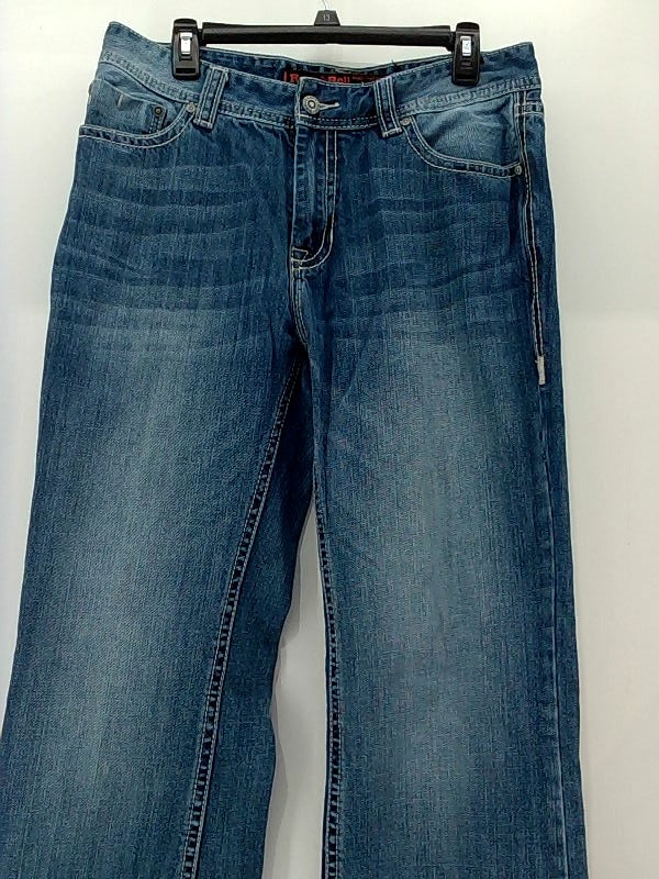 Men's Relaxed Fit Denim Jeans, Medium Vintage Wash, Size 33