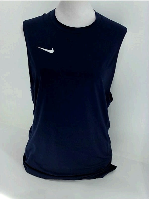 Nike Mens T-Shirt Skinny Cap Sleeve Color Navy Blue Size Large