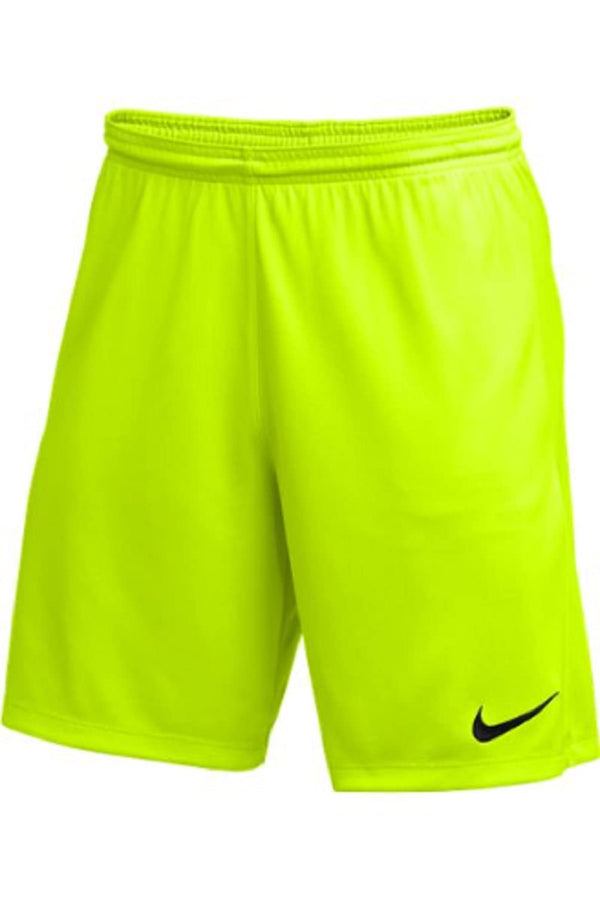 Nike Youth Dri-FIT Park III Shorts Volt Size Large