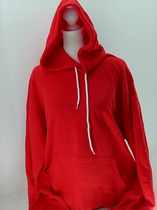 Balla Canvas Mens Fleece Pullover Hoodie Regular Color Red Size Medium