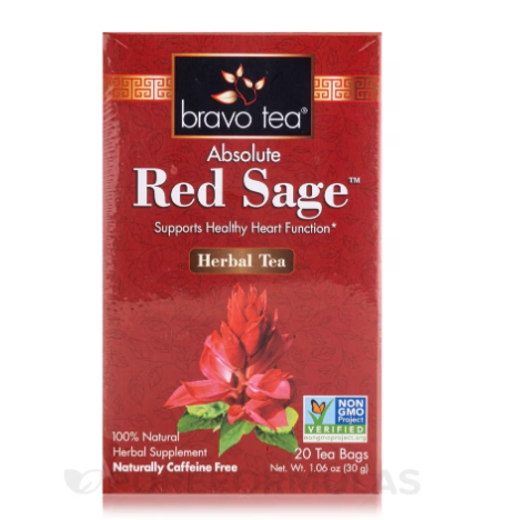 Bravo Tea Absolute Red Sage Root Herbal Tea Bags 20 Ea