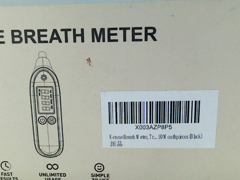 Accurate Ketone Breath Meter Portable Black Monitor