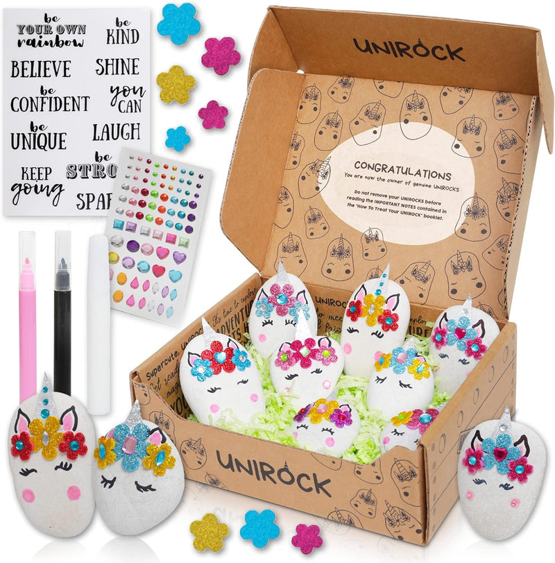 Unicorn Rock Decorating Kit Kids Easter Crafts Unicorns Gifts For Girls