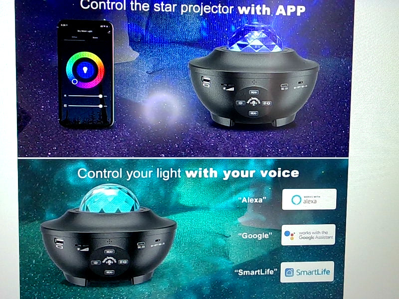 Renxin Inc Galaxy Star Projector with Remote Control