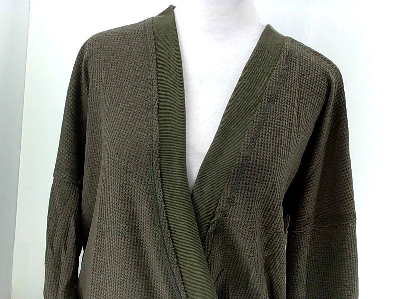 Women's Dark Green Knit Shrug Sweater - Small