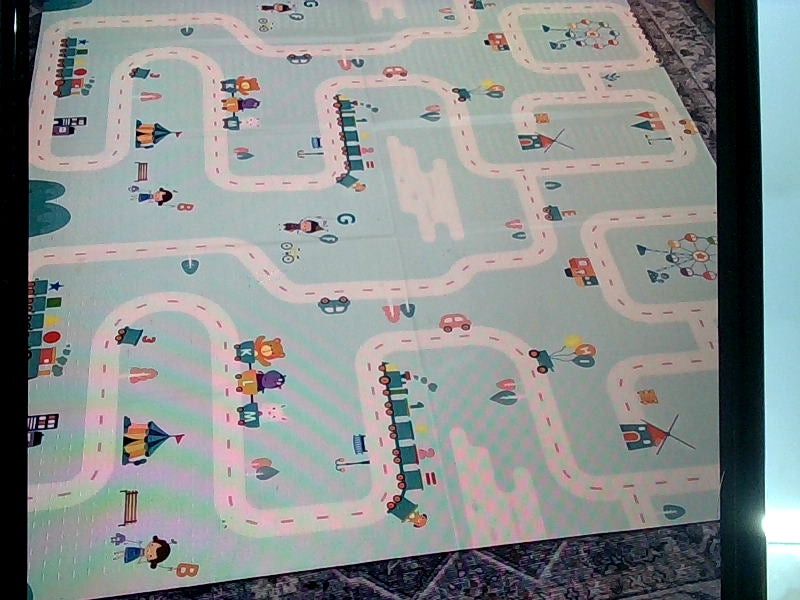 Colorful Kids' Play Mat with Animal Design