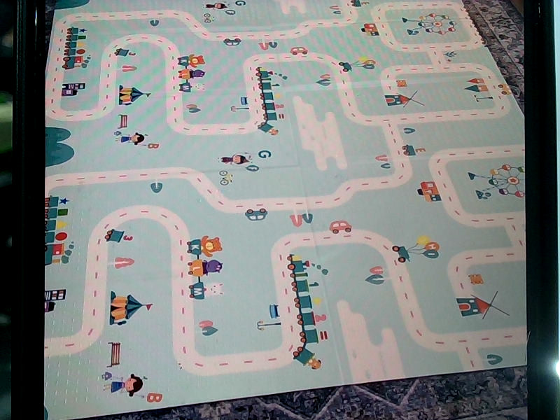 Colorful Kids' Play Mat with Animal Design