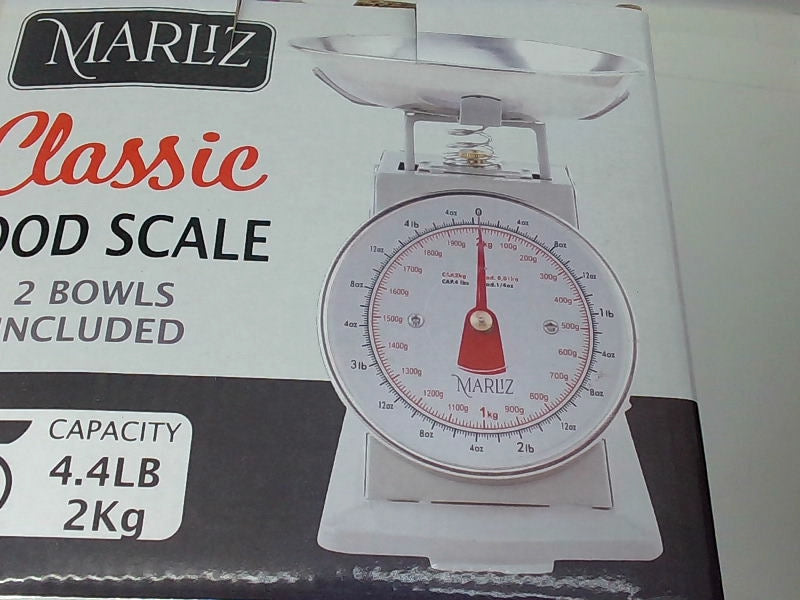 Marliz Classic Analog Food Scale with 2 Bowls 4.4lb Capacity