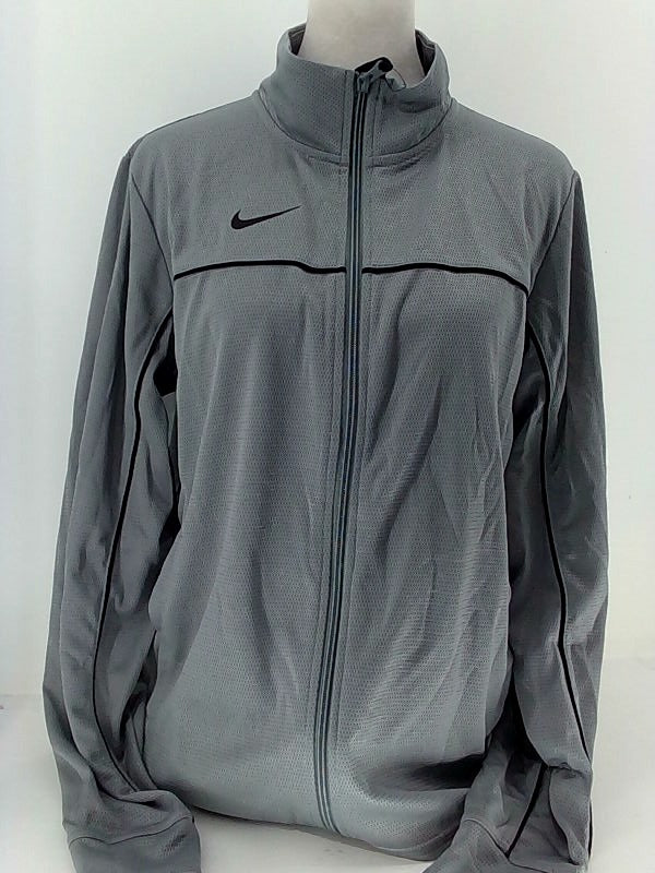 Nike Womens Team Rivalry Jacket Skinny Hoodie Color Grey Size Medium