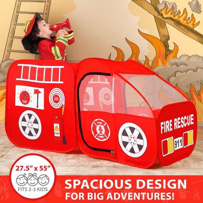 Kids Firefighter Play Tent with Sound Effects