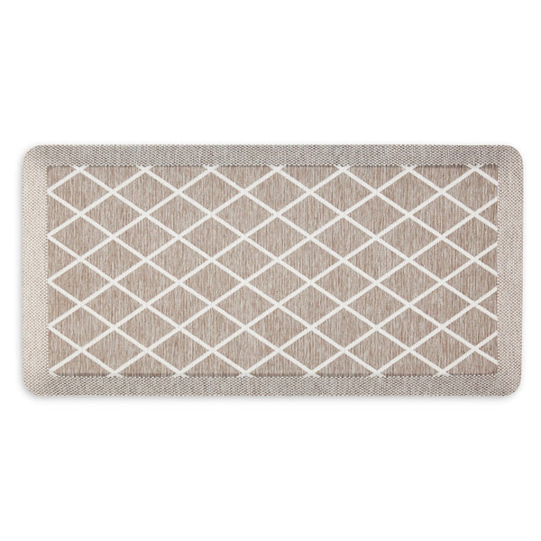 Martha Stewart Miles Diamond Pattern Anti Fatigue Kitchen Mat 19.6x39