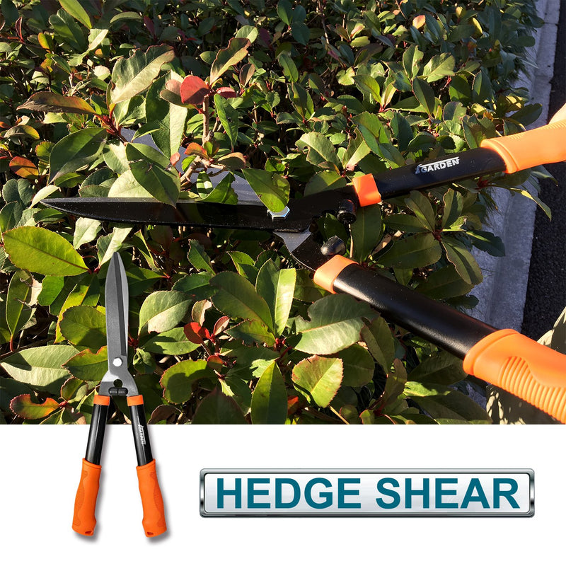 Coarbor Garden Tools Set: Lopper, Shears, Pruners - Orange, 3 Pieces