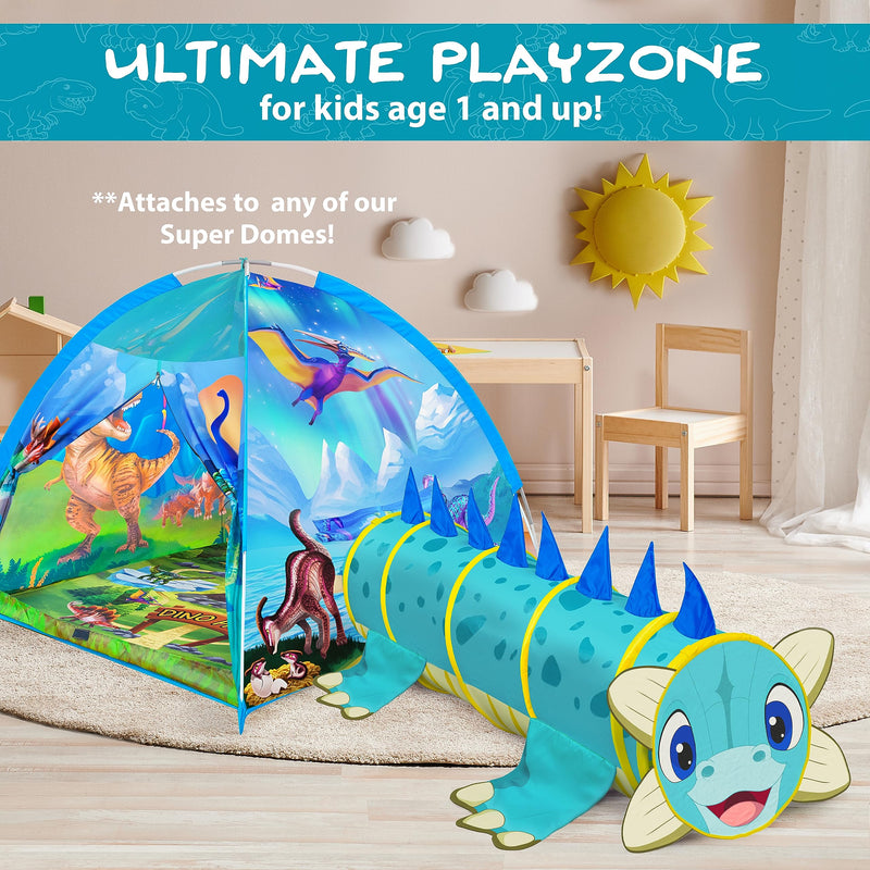 Winston & Olive Dinosaur Kids Play Tunnel - Extra Long 5ft for Toddlers