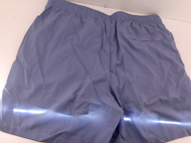 Men's Light Blue Loose Fit Elastic Flat Front Shorts Size XLarge