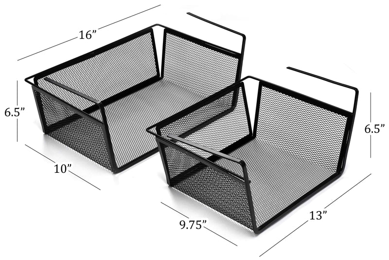 Masirs 5 Piece Kitchen Cabinet Organizer Set with Shelves and Baskets