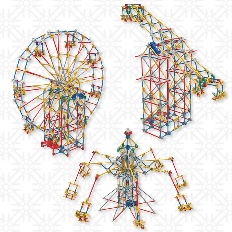 STEM Amusement Park Building Set - 744 Pieces & Motorized